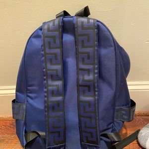 Blue Versace backpack